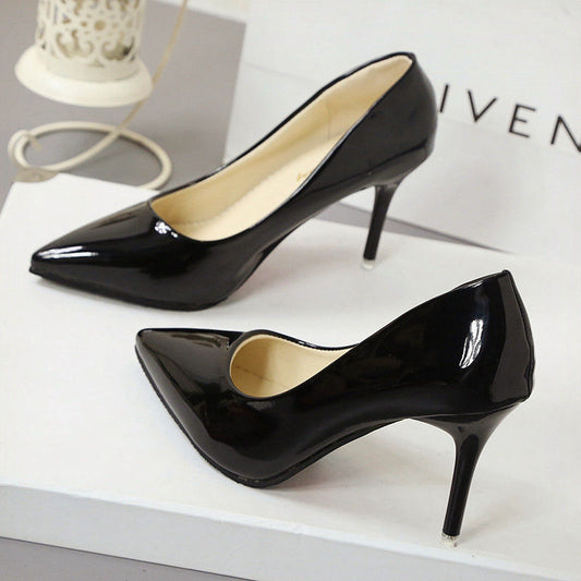 Black Sole High Heels