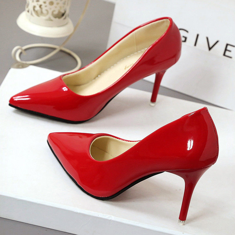 Black Sole High Heels